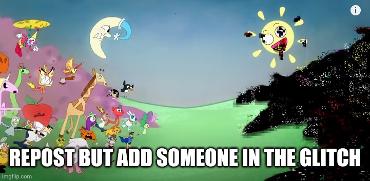 Pibby Fighting The Glitch | REPOST BUT ADD SOMEONE IN THE GLITCH | image tagged in pibby fighting the glitch | made w/ Imgflip meme maker