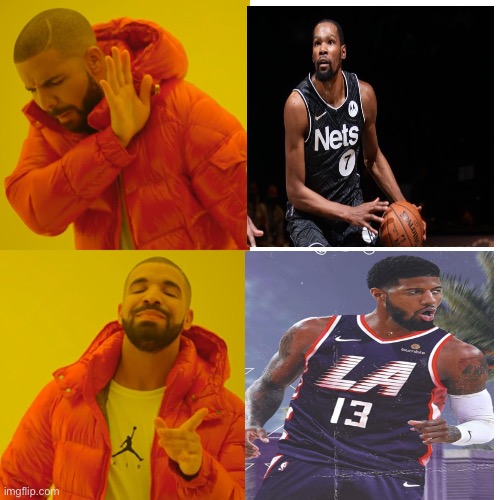 Paul George is top 15 | image tagged in memes,drake hotline bling | made w/ Imgflip meme maker