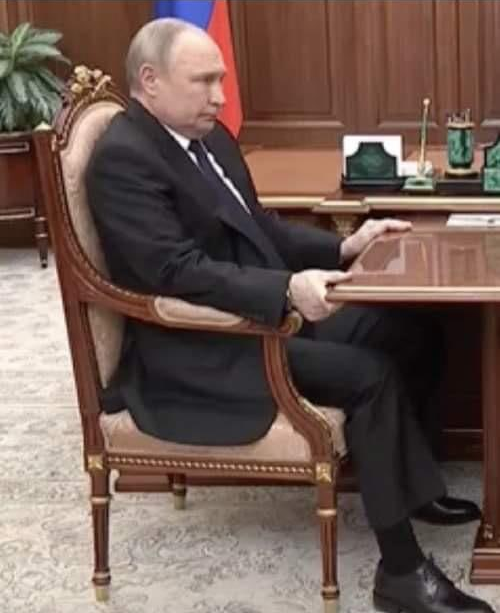 grumpy putin Blank Meme Template