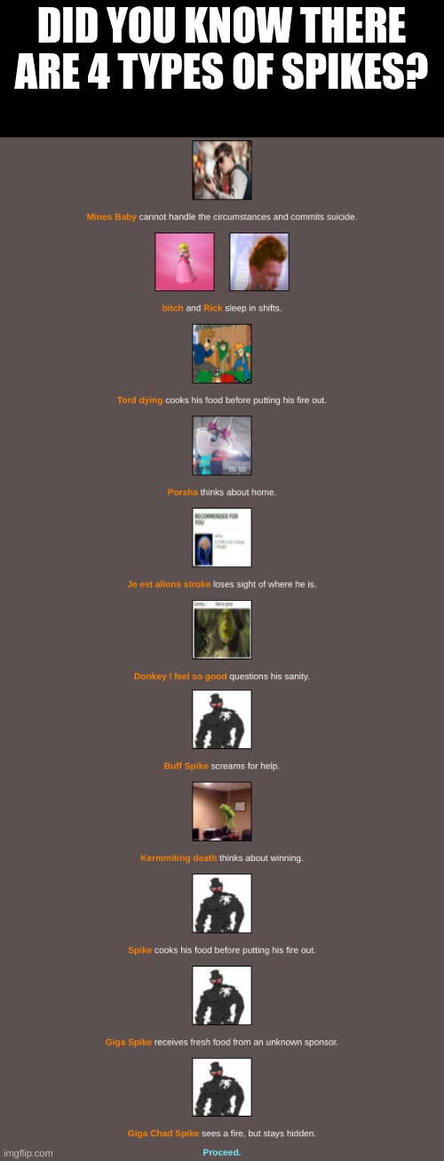 The more you know... | DID YOU KNOW THERE ARE 4 TYPES OF SPIKES? | made w/ Imgflip meme maker