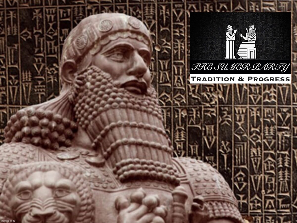 Code of Hammurabi Sumer Party Blank Meme Template