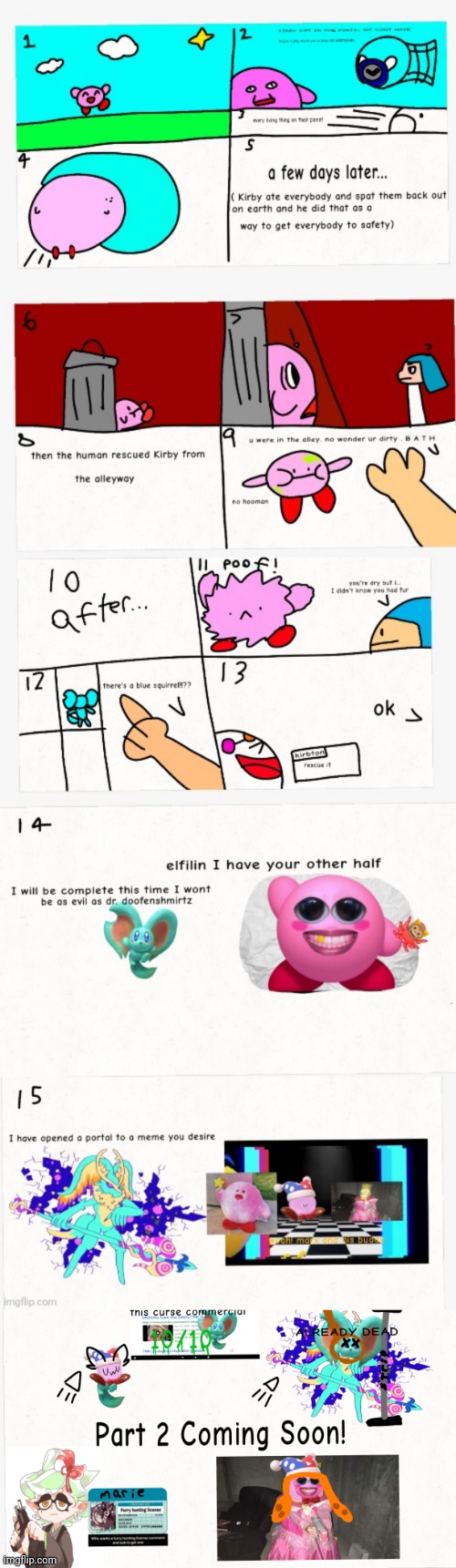 Kirby! Comic : stranded on earth ep:1 | image tagged in kirby | made w/ Imgflip meme maker