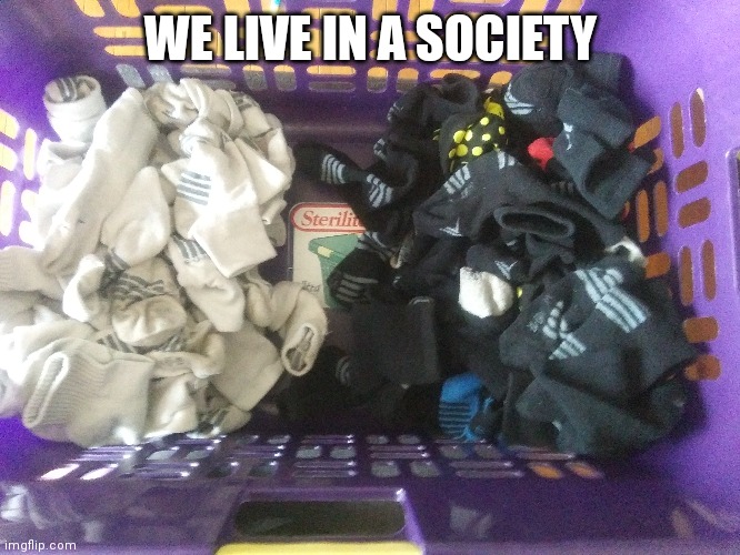 WE LIVE IN A SOCIETY | made w/ Imgflip meme maker