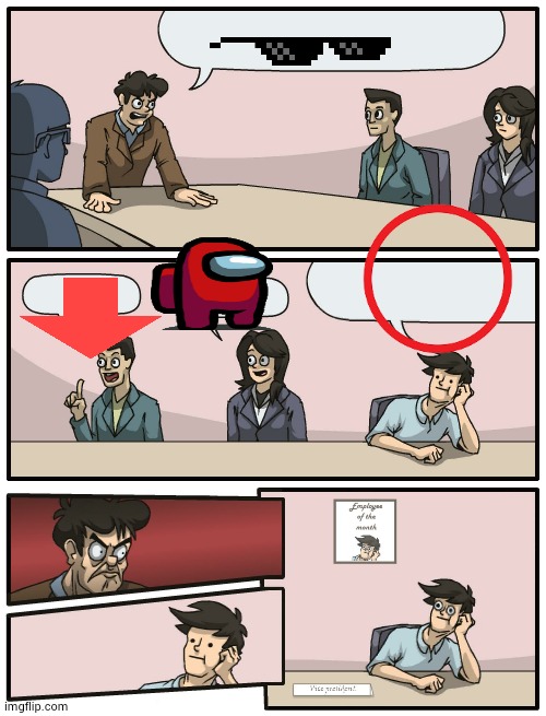 eypolee of the month | image tagged in boardroom meeting unexpected ending | made w/ Imgflip meme maker