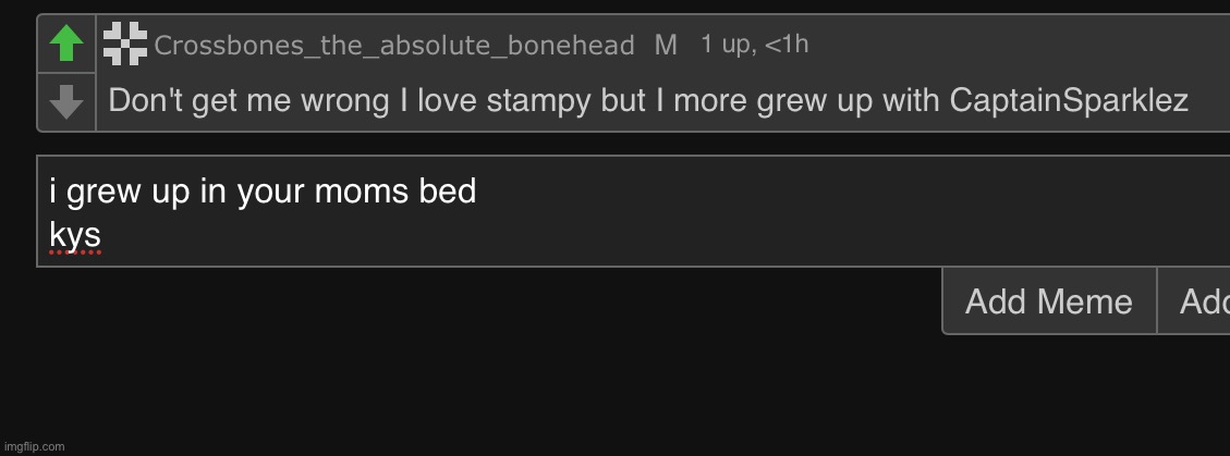 made w/ Imgflip meme maker