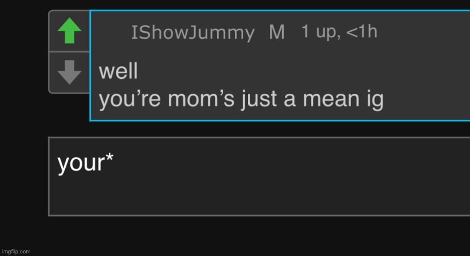 made w/ Imgflip meme maker