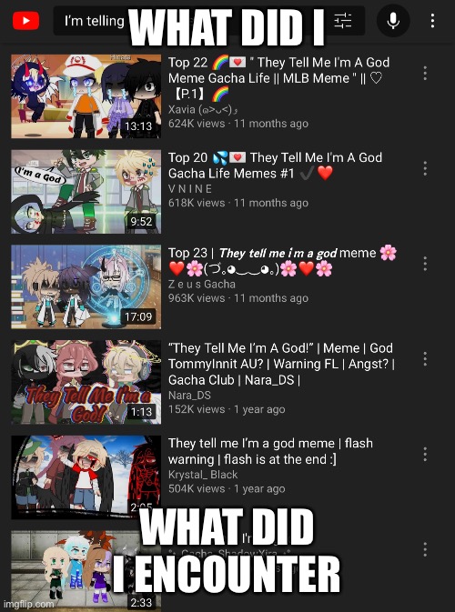 WHAT DID I; WHAT DID I ENCOUNTER | made w/ Imgflip meme maker