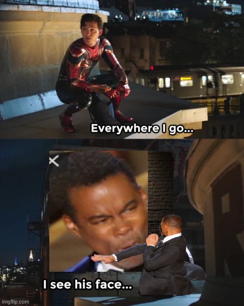 rip chris rock | image tagged in everywhere i go i see his face | made w/ Imgflip meme maker