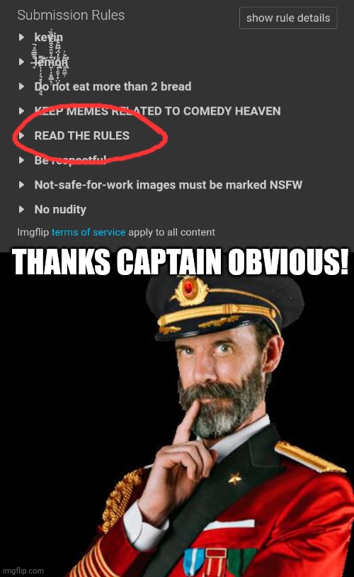 Hmm |  THANKS CAPTAIN OBVIOUS! | image tagged in captain obvious | made w/ Imgflip meme maker