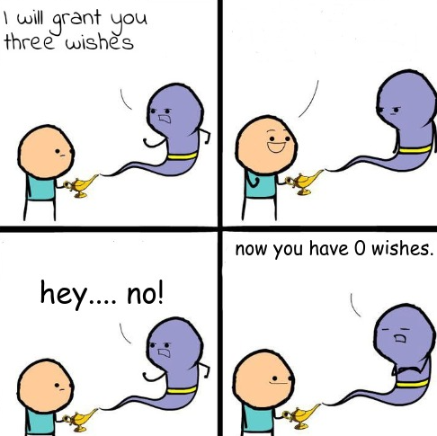 High Quality 3 Wishes Alternate Blank Meme Template
