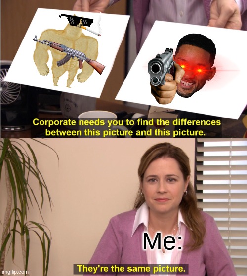 They are the same picture | Me: | image tagged in memes,they're the same picture | made w/ Imgflip meme maker