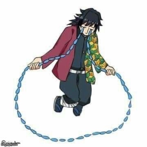 Tomioka tears jump rope | image tagged in tomioka tears jump rope | made w/ Imgflip meme maker