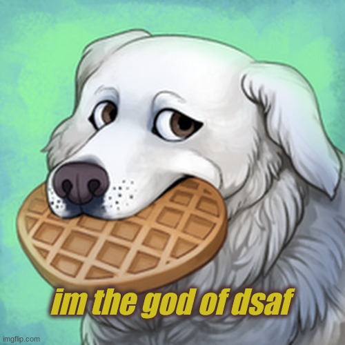 mr dog of dsaf | im the god of dsaf | image tagged in memes | made w/ Imgflip meme maker