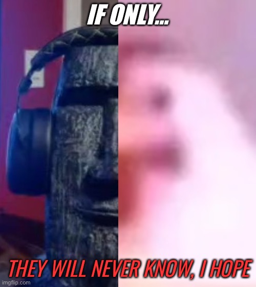 They will never know | IF ONLY…; THEY WILL NEVER KNOW, I HOPE | made w/ Imgflip meme maker