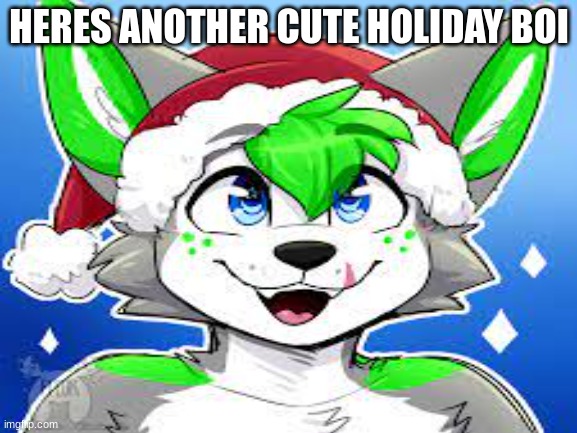 HERES ANOTHER CUTE HOLIDAY BOI | made w/ Imgflip meme maker