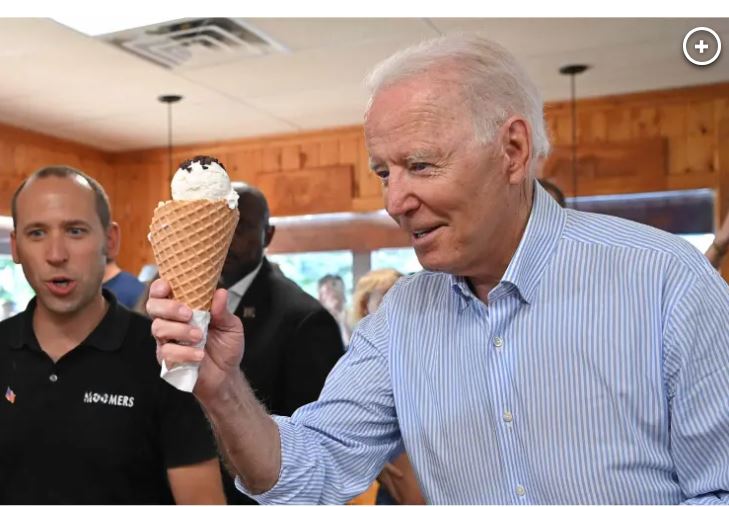 biden ice cream Blank Meme Template