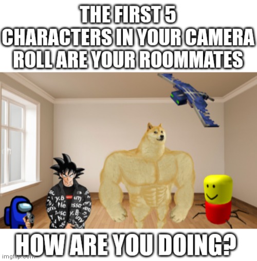I'm mega screwed | image tagged in roommates,room | made w/ Imgflip meme maker