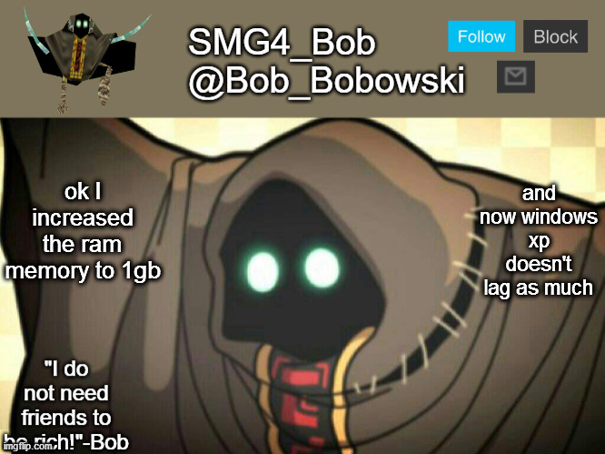 New template | and now windows xp doesn't lag as much; ok I increased the ram memory to 1gb | image tagged in new template | made w/ Imgflip meme maker