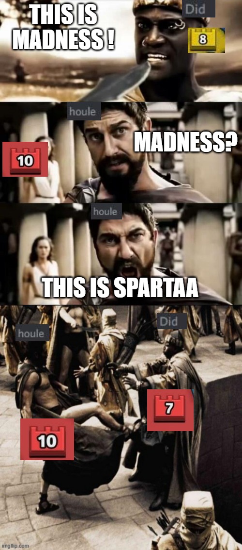 This is blasphemy! This is madness! - Madness? This is Sparta! on Make a GIF