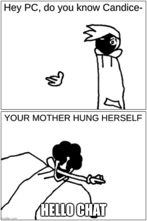 Pisscrapper.EXE and Permabanned.GIF | HELLO CHAT | image tagged in pisscrapper exe and permabanned gif | made w/ Imgflip meme maker