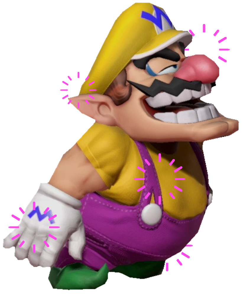 Crazy/Drunk Wario Blank Meme Template