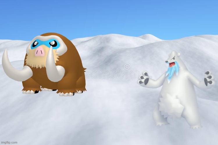 History of Pokemon: Day 3: The Ice Age, 2.5 Million Years Ago | image tagged in memes,blank white template,pokemon,ice age,history,why are you reading this | made w/ Imgflip meme maker