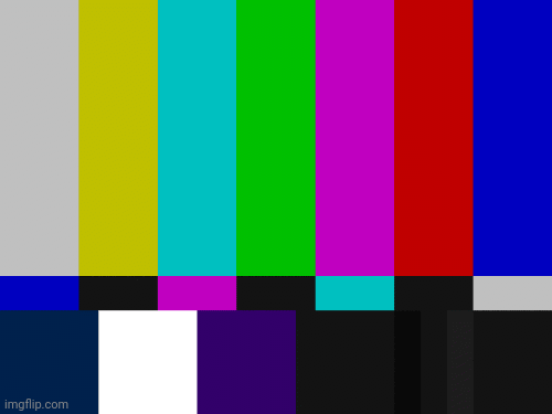 Color Bars Test Pattern! | image tagged in gifs,television,color,high definition | made w/ Imgflip images-to-gif maker