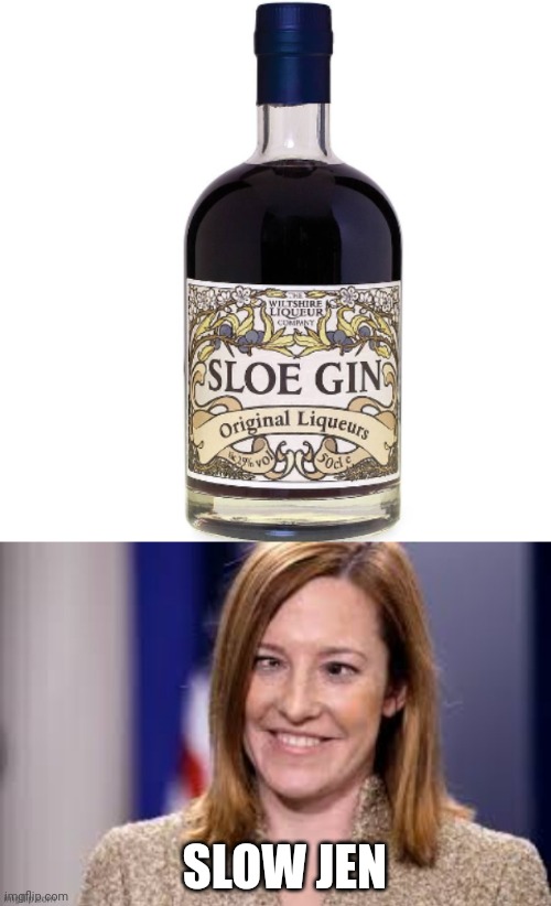 SLOW JEN | image tagged in dumb b jen psaki | made w/ Imgflip meme maker