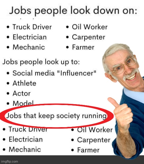 Respect these jobs | image tagged in grey blank temp | made w/ Imgflip meme maker