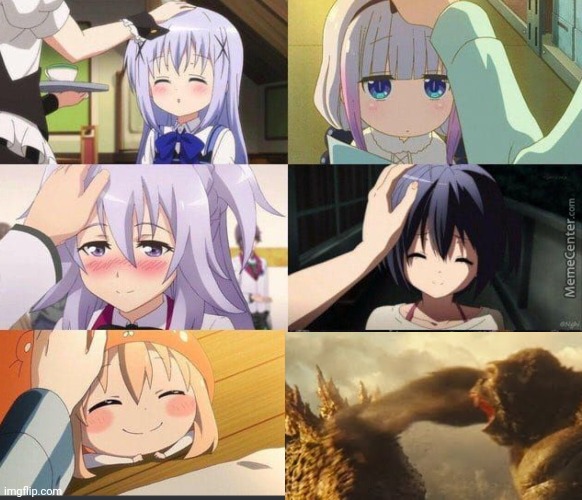 i love anime headpats | made w/ Imgflip meme maker