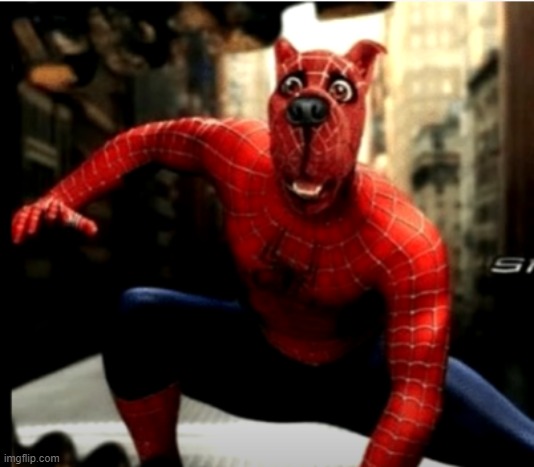 Spider-Man 4 looks pretty damn good | image tagged in spiderman,scooby doo,cursed image | made w/ Imgflip meme maker