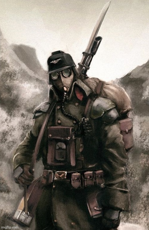Death Korps Guardsman | image tagged in death korps guardsman | made w/ Imgflip meme maker