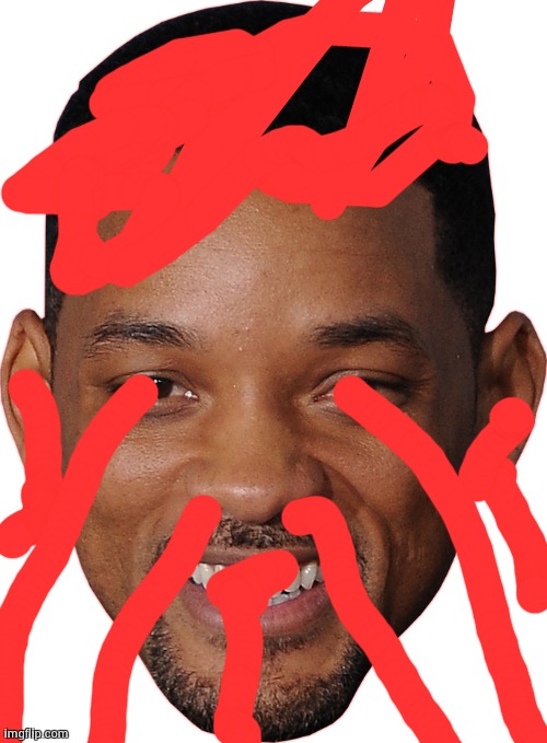 bleeding will smith | image tagged in will smith face | made w/ Imgflip meme maker