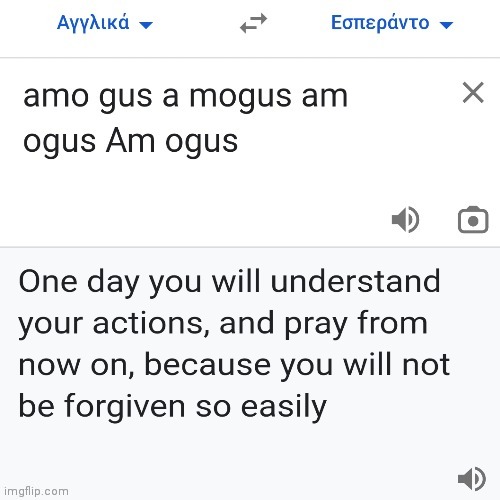 Translated amogus to Esperanto be like: | image tagged in google translate glitch | made w/ Imgflip meme maker