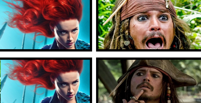 Mera and Jack Sparrow Blank Meme Template