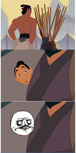 I see what you did there mulan! | image tagged in funny