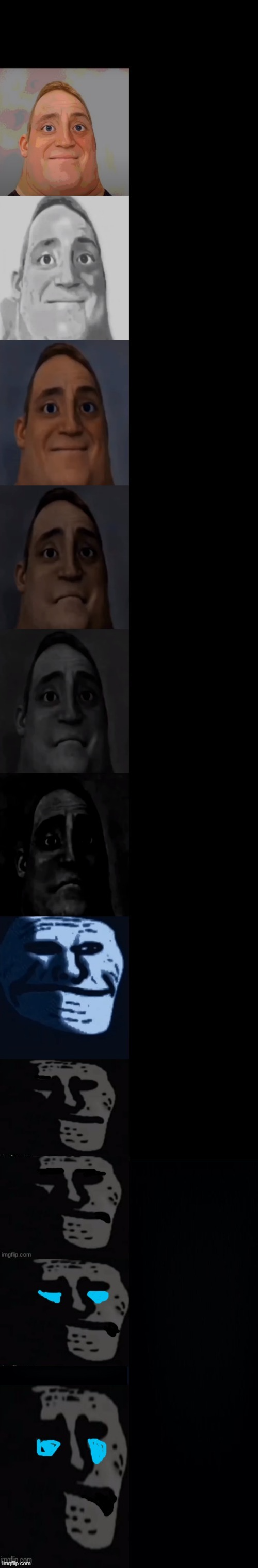 mr incredible becoming sad extended Blank Meme Template
