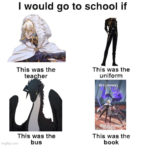 Whole bunch of TBATE | image tagged in i would go to school if | made w/ Imgflip meme maker