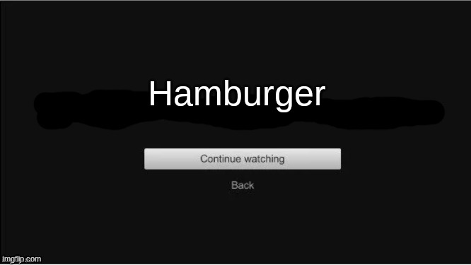 are you still watching? | Hamburger | image tagged in are you still watching | made w/ Imgflip meme maker
