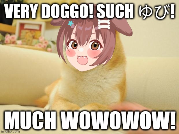 Korone is Doge! Ok? | VERY DOGGO! SUCH ゆび! MUCH WOWOWOW! | image tagged in memes,doge 2,inugami korone,hololive,yubi yubi,vtuber | made w/ Imgflip meme maker