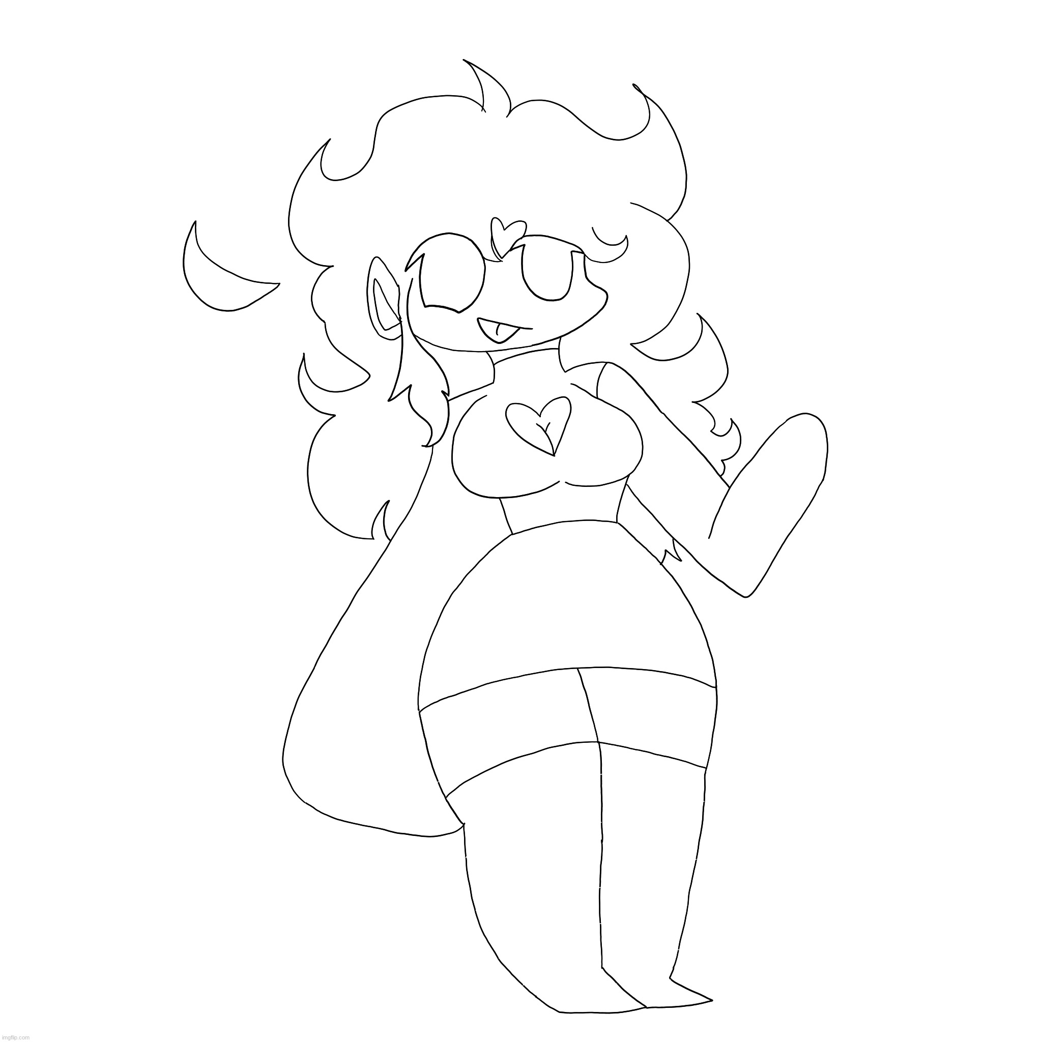 Part three. Make a new Layer and Do your line art. I use Black or a Dark Shade of Purple for mine, but you can use whatever colo | made w/ Imgflip meme maker