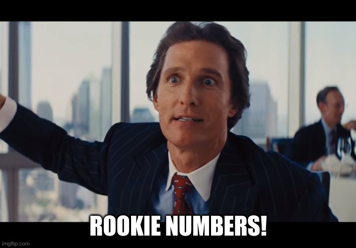 Those Are Rookie Numbers | ROOKIE NUMBERS! | image tagged in those are rookie numbers | made w/ Imgflip meme maker