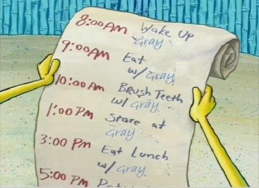 High Quality Spongebob schedule Blank Meme Template