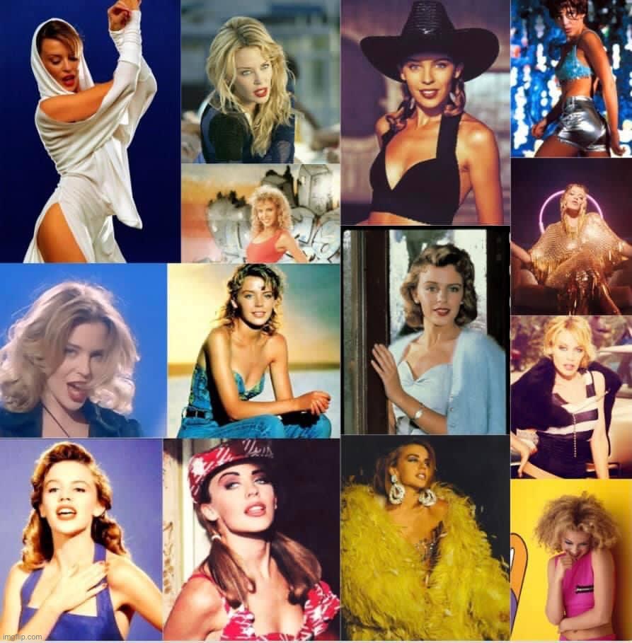 Kylie Minogue collage | image tagged in kylie minogue collage | made w/ Imgflip meme maker