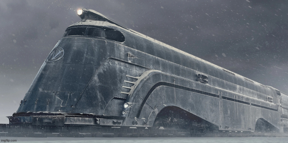 "nah that's thomas the choo choo train after 1 day of puberty" | image tagged in snowpiercer | made w/ Imgflip meme maker
