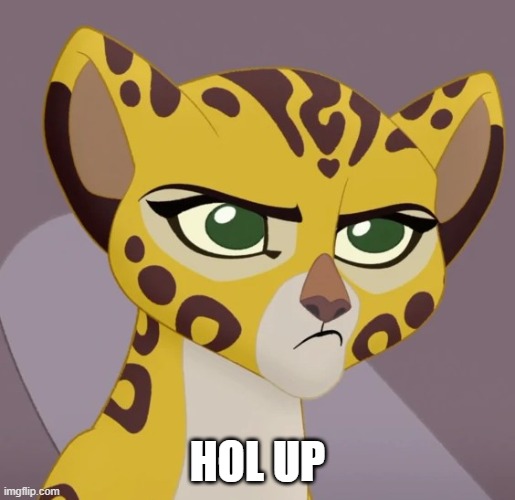 Annoyed Fuli | HOL UP | image tagged in annoyed fuli | made w/ Imgflip meme maker