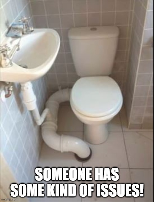 Pipes Up | SOMEONE HAS SOME KIND OF ISSUES! | image tagged in you had one job | made w/ Imgflip meme maker