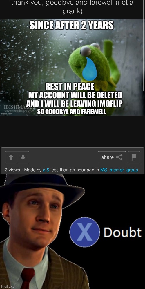 Nobody gives a shit stfu | image tagged in l a noire press x to doubt | made w/ Imgflip meme maker