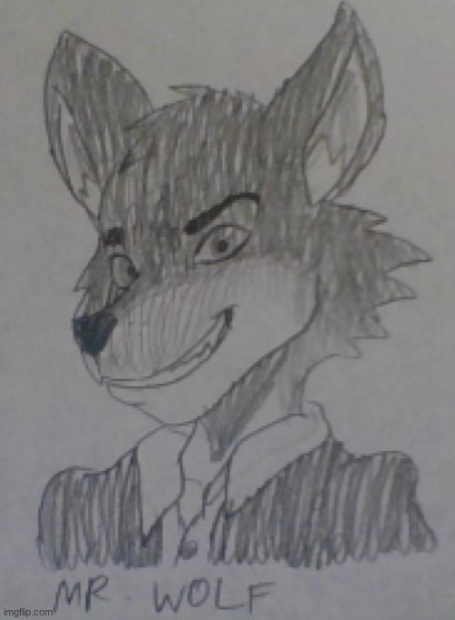 Mr. Wolf from "The Bad Guys" (Quick Sketch) | image tagged in mr wolf,the bad guys,furry,art | made w/ Imgflip meme maker