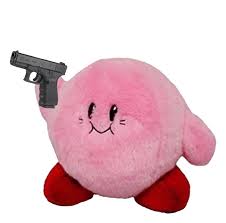 High Quality kirby with da glock Blank Meme Template